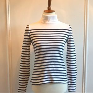 J. Crew striped wool turtleneck